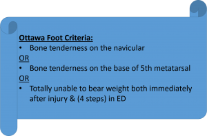 Foot Criteria